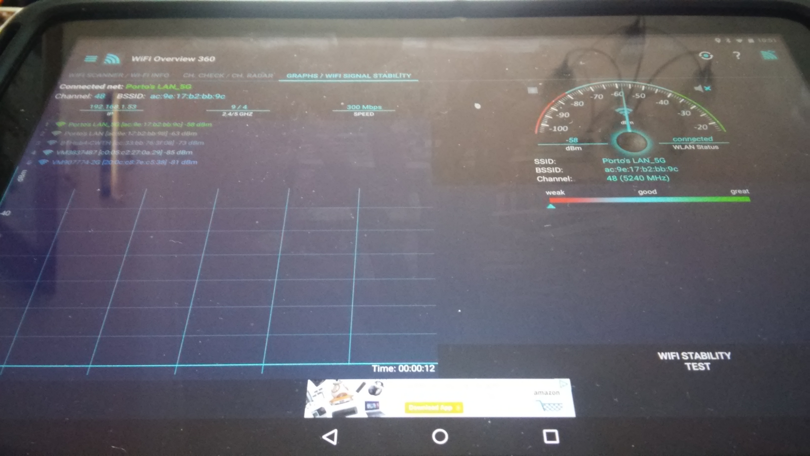 Wifi Overview 360 on Tablet. Own work